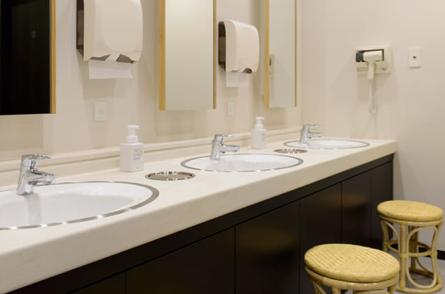 やわらぎ斎場江別洗面室江別市高砂町葬儀葬式法要画像イメージ
