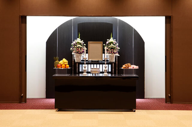 やわらぎ斎場石狩法要祭壇石狩花川南葬儀葬式法要画像イメージ
