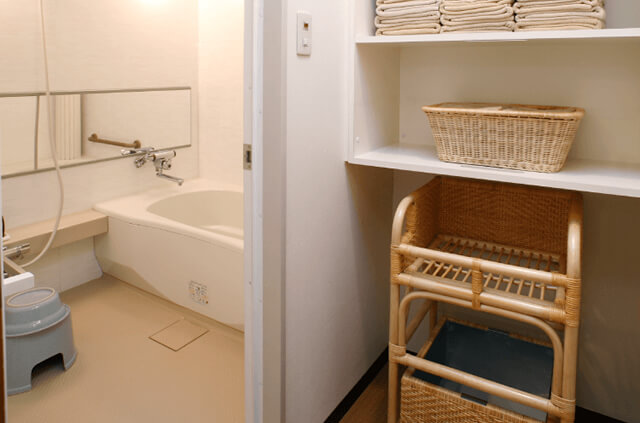 やわらぎ斎場北広島バスルーム北広島新富町葬儀葬式法要画像イメージ
