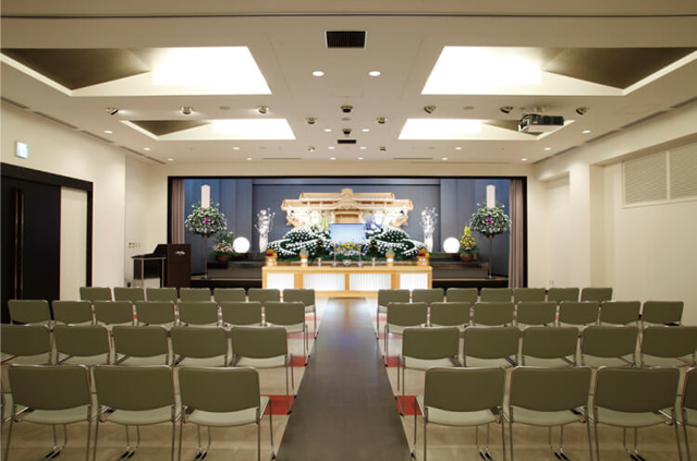 やわらぎ斎場春光外観旭川式場葬儀葬式法要画像イメージ
