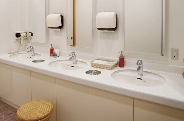 やわらぎ斎場春光洗面室旭川春光葬儀葬式法要画像イメージ
