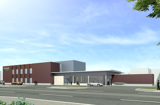 やわらぎ斎場滝川外観滝川朝日町葬儀葬式法要画像イメージ
